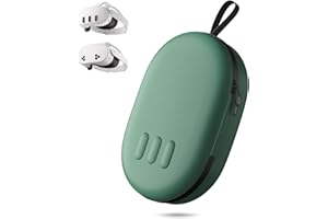 annapro Carrying Case for Meta Quest 3/Quest 3S/3S Xbox Edition/Vision Pro 2, Compatible with Battery Elite Strap, Controllers Accessories, Hard Shell Case and Superior Protection for Travel, Green