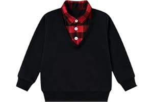 ALISISTER Toddler Boys Sweatshirt Crewneck Thin Long Sleeve Shirts 2-6 Years