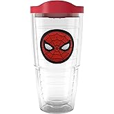 Tervis Marvel Spider-Man Spidey Made in USA Double Walled Insulated Tumbler Travel Cup Keeps Drinks Cold & Hot, 24oz, Classic