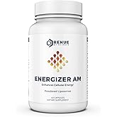Renue By Science Energizer AM | Liposomal Resveratrol Hesperidin & Green Tea Supplement | 60 Capsules with Trans Resveratrol (65mg) Hesperidin (150mg) Green Tea Extract (35mg) - Non-GMO | Made in USA