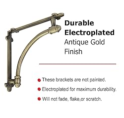 NACH Decorative Shelf Brackets, 2 Pack of 9.6 x 1.7