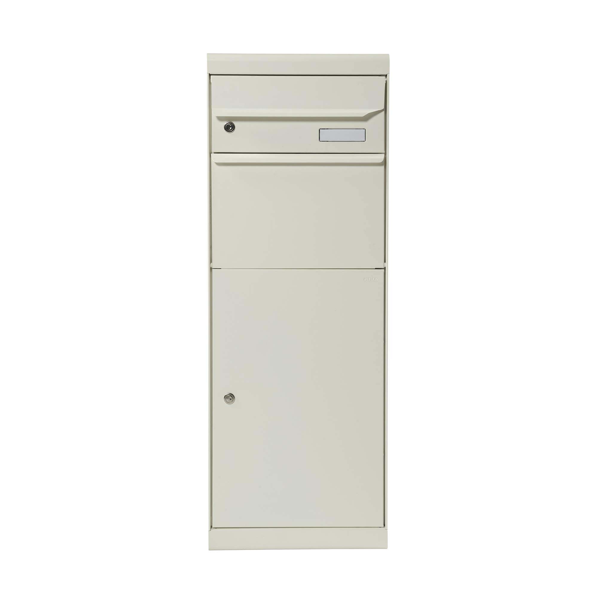 Renz Maple 661011M Mefa Parcel Postbox 661 Pure White Semi Matt Post Box with Lock Size 1091 x 402 x 303 White