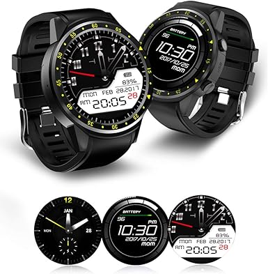 Milnnare Reloj Inteligente Bluetooth GPS Frecuencia cardíaca SIM ...