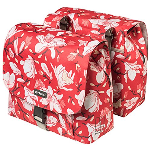 basil magnolia double pannier bag