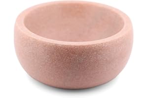 URBAN SOMBRERO ShayVe Shaving Bowl for Shaving Soap & Cream — Marble Shave Bowl For Shaving Soap & Cream — Exquisite Heat Insulated Wet Shaving Kit Addition (Pink Marble)