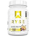 RYSE Loaded Protein Powder - Blueberry Muffin - 25g Whey Protein Isolate & Concentrate with Prebiotic Fiber & MCTs - Low Carb, Low Sugar, Digestive-Friendly - 20 Servings / 1.5 lb Tub