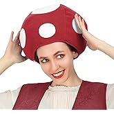 C-ZOFEK Multicolor Mushroom Toad Hat Spotted Cap Game Cosplay Costume for Halloween Christmas