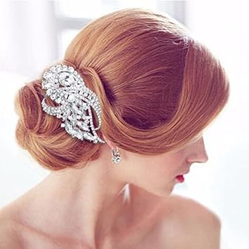 Amazon Com Missgrace Bridal Rhinestone Hair Comb Bridesmaid