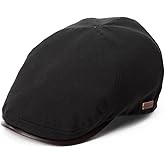 TOP-EX XL/XXL Mens Newsboy Flat Cap - Gatsby Irish Duckbill Cap for Golf Driving Waterproof & UPF 50