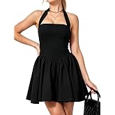 Yulaviniee Women's Halter Backless Mini Corset Dress for Homecoming Party | Perfect for homecoming,going out,cocktail parties,date nights,prom,graduations,vacations,honeymoons,and beach trips