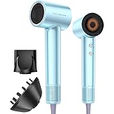 Cosy Companions High Speed Ionic Hair Dryer, 130000 RPM Fast Drying Blow Dryer with 300 Million Negative Ions, Lightweight with Heat Protection for Women & Men, Professional Salon Dryer, Blue