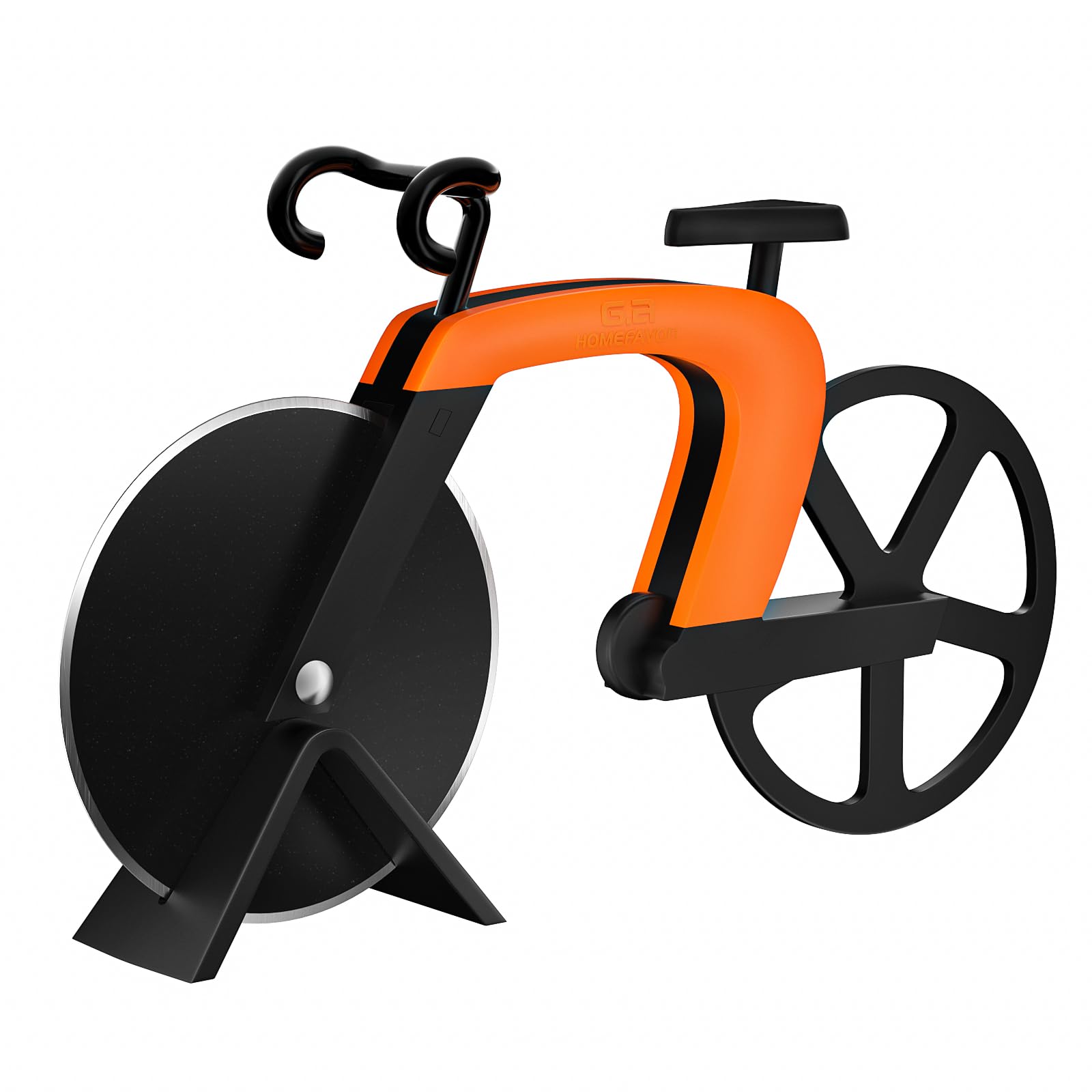 Pizza Cutter, Bicycle Pizza Cutter with Non-Stick Stainless Steel Blades, Gifts for Cyclists, Men, Bike Lovers
