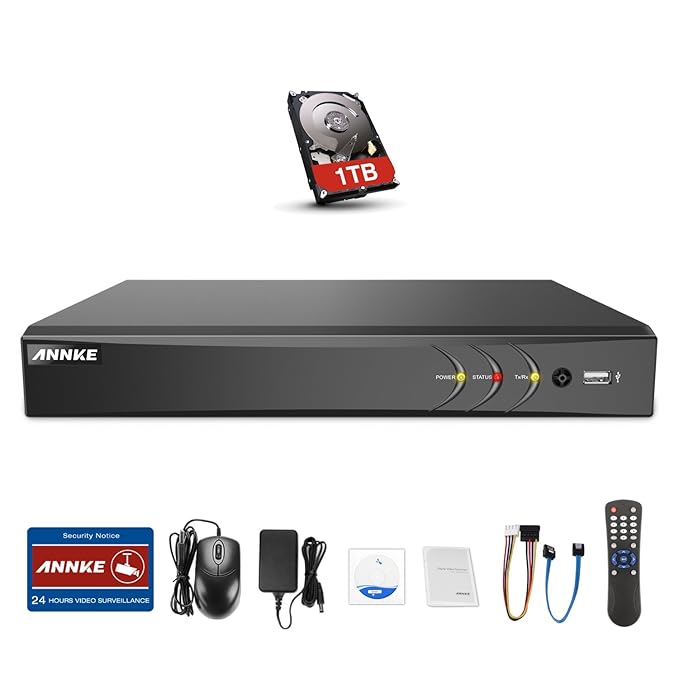 title=ANNKE TVI 3 MP 8 Canali DVR Sorveglianza DVR/HVR/NVR Videosorveglianza 5-in-1