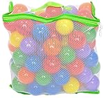 100 Wonder Playball Non-Toxic Crush Proof Quality Balls w/ Mesh Tote