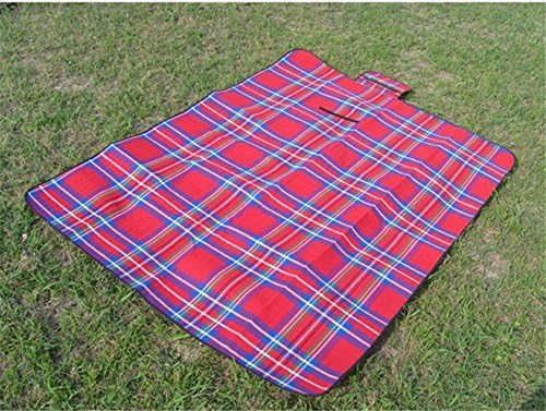 RFVBNM Outdoor camping Oxford cloth picnic mat spring tour picnic mat thick waterproof portable folding tent mat,red 200150cm