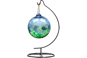 MDNODEQ Ornament Display Stand Air Plant Stand Iron Hanging Stand Flower Pot Stand Rack Holder for Hanging Glass Globe Witch Ball Terrarium Christmas Ornament and Home Wedding Decoration (Moon shape2)