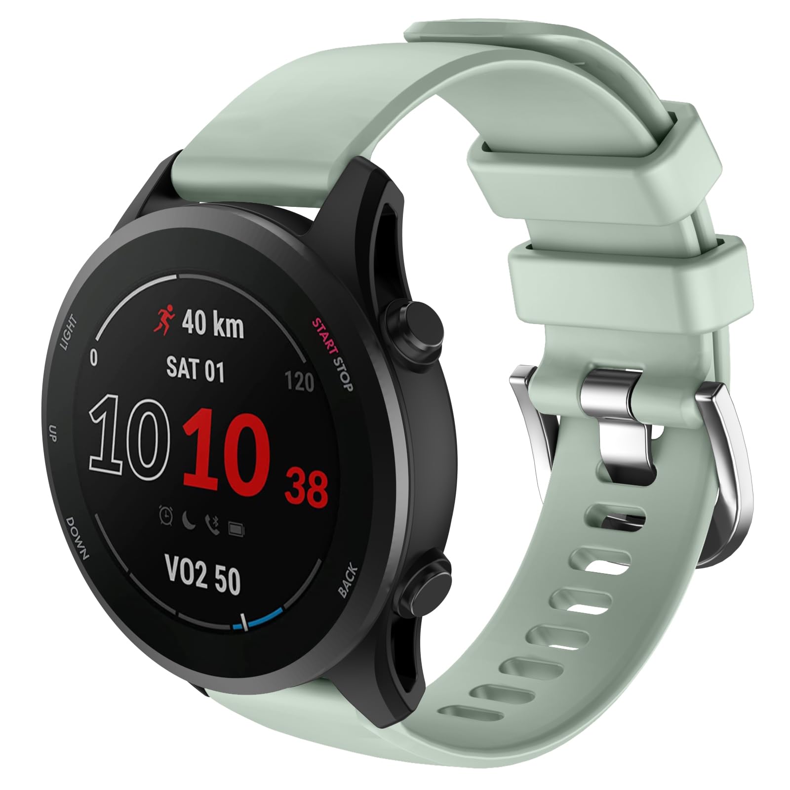 ISABAKE Strap for Forerunner 158/165/245/645 Music, 20mm Silicone Quick Release Watch Band for Vivoactive 3/Vivomove HR/Venu Sq