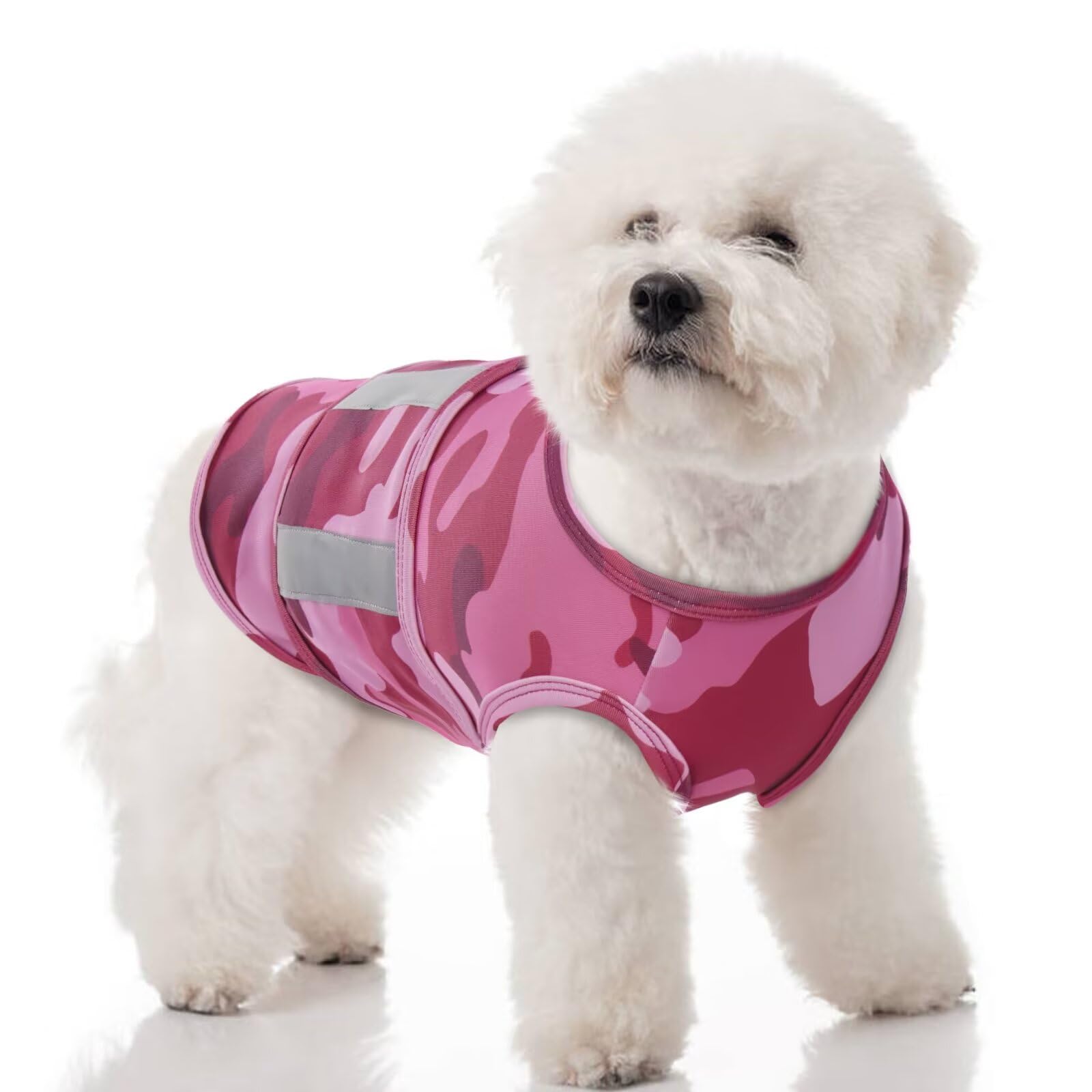 Photo 1 of MIGOHI Dog Anxiety Vest,Soft Dog Anxiety Relief Coat,Calming Vest Wrap for Thunderstorms,Fireworks,Travel and Separation,Anxiety Relief for Dogs,Firework Anxiety Relief for Small Dogs,S,Camouflage