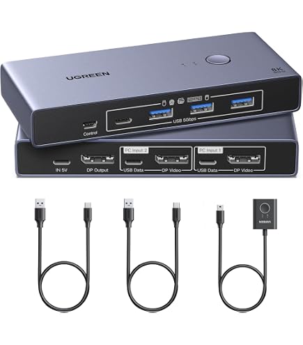 Amazon.com: ConnectPRO 2-Port UR-12 USB/VGA KVM w/Full-Time DDC