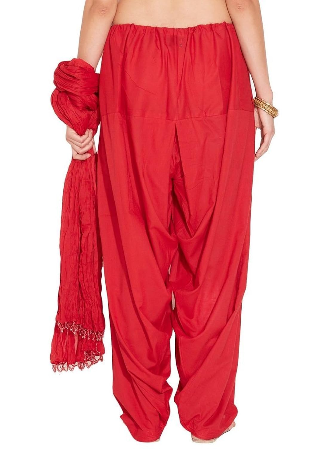 charu boutique women's cotton patiyala and dupatta set
