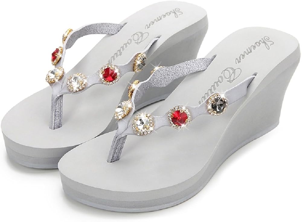 natti rhinestone platform sandals