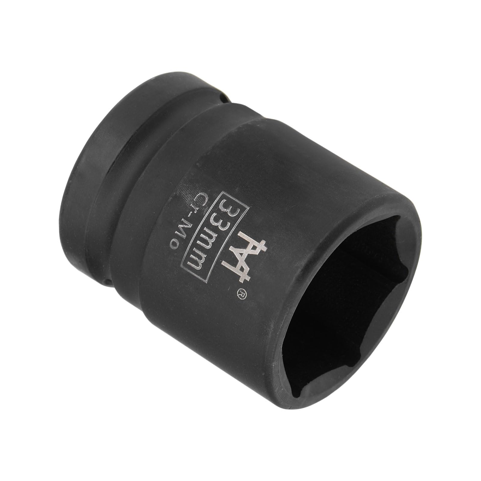 CoCud 6-Point Shallow Impact Socket, 3/4-Inch Drive 33mm Socket, Cr-Mo Axle Nut Impact Socket - (Applications: for Household Maintenance)