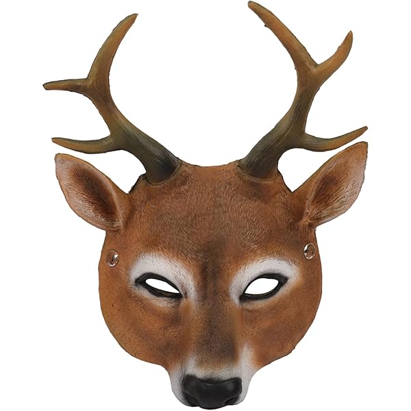 Amazon.com: Foam Whitetail Deer Buck Rack Doe Costume Mask