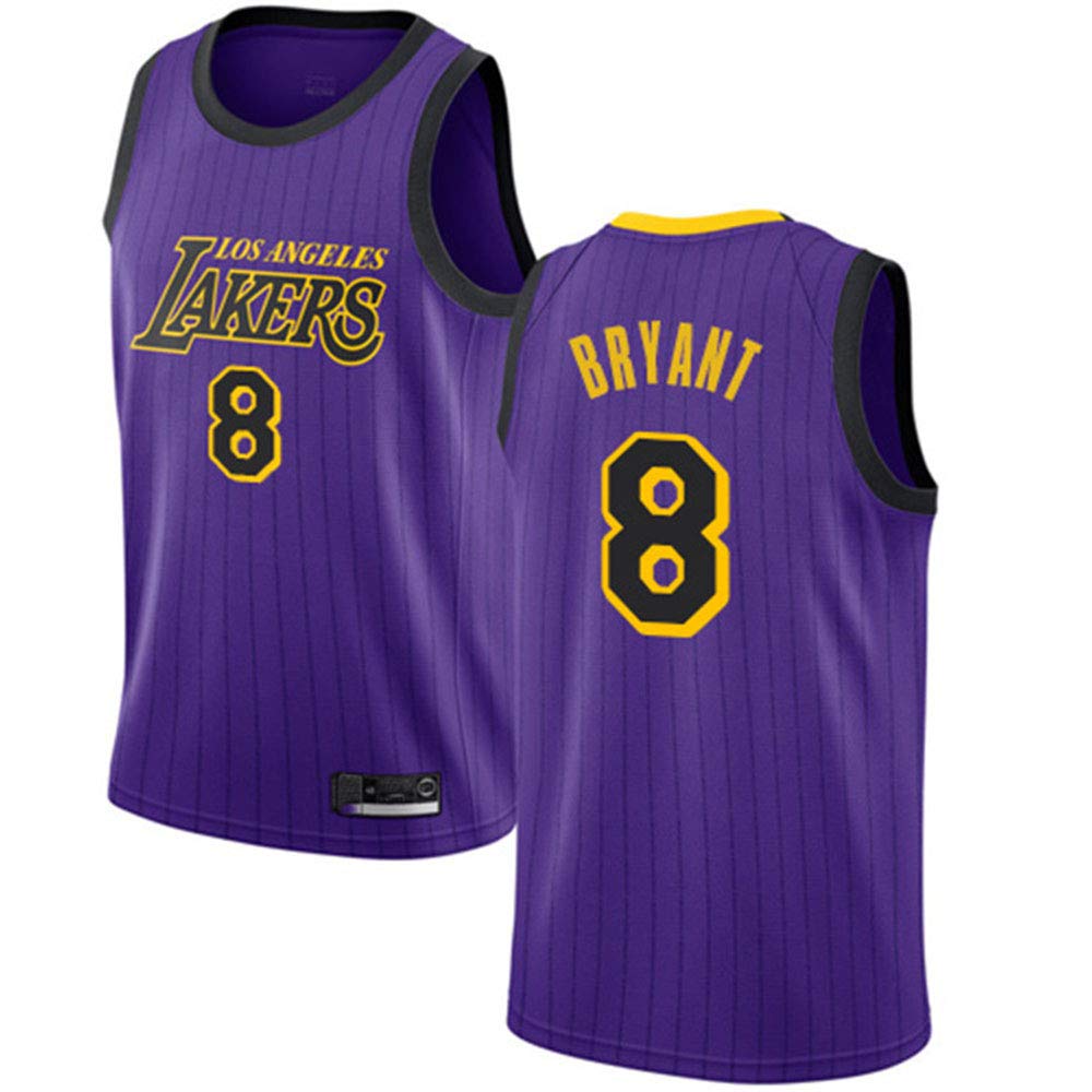AMJUNM Uomo Donna Los Angeles Lakers 8# Kobe Bryant Jersey Maglia da Basket  Traspirante Canotte da Basket Abbigliamento specifico Abbigliamento  berjaya.edu.my