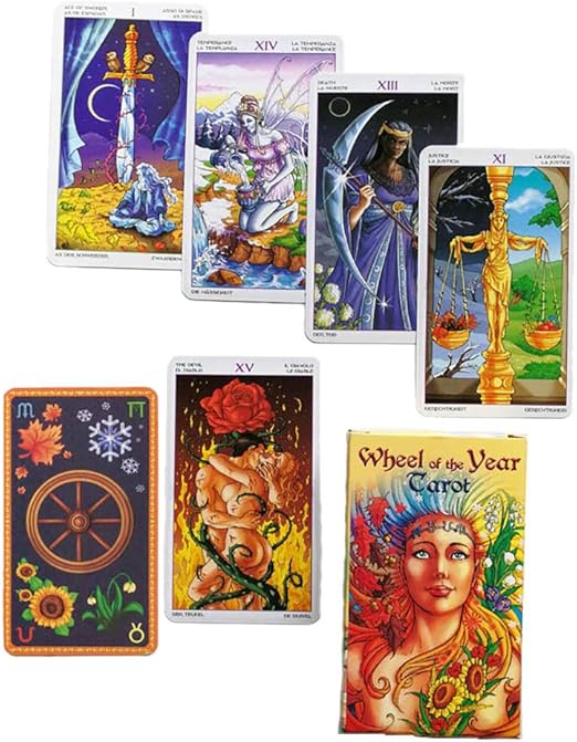 Amazon Co Jp トランプ カード ゲームセットトランプ ホイールオブザイヤータロットカード イングリッシュボードデッキタロットパーティーファミリーホリデー ホーム キッチン