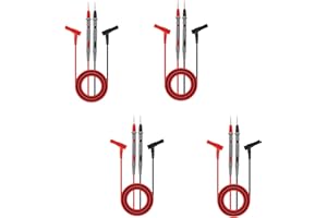 4 SetsTest Leads 1000V 20A Ultra-Sharp Gold-Plated Test Probe Lead for Multimeter Meter Test Lead, 40.5 inch / 103 cm, for Fl