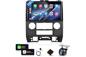 PODOFO 8Core 4G 64G for Ford Escape/Ford Kuga/Mazda Tribute 2007-2012 Car Stereo Radio with Wireless CarPlay Android Auto/9" 1280x720P IPS Touchscreen/BT5.0/GPS/WiFi/DSP 36EQ/Backup Camera