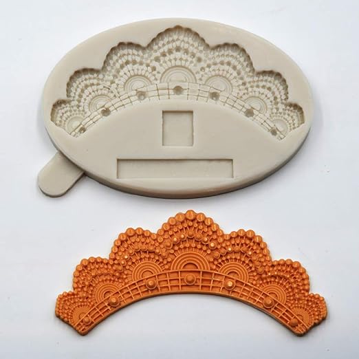Molde de silicona con forma de corona, para decoración de tartas ...