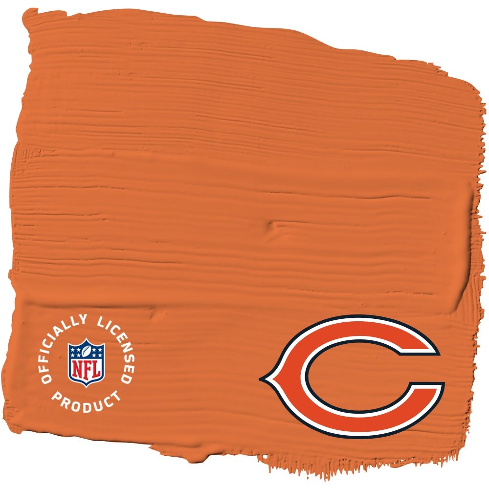 NFL Paint Color Chicago Bears Glidden One Coat Interior Paint