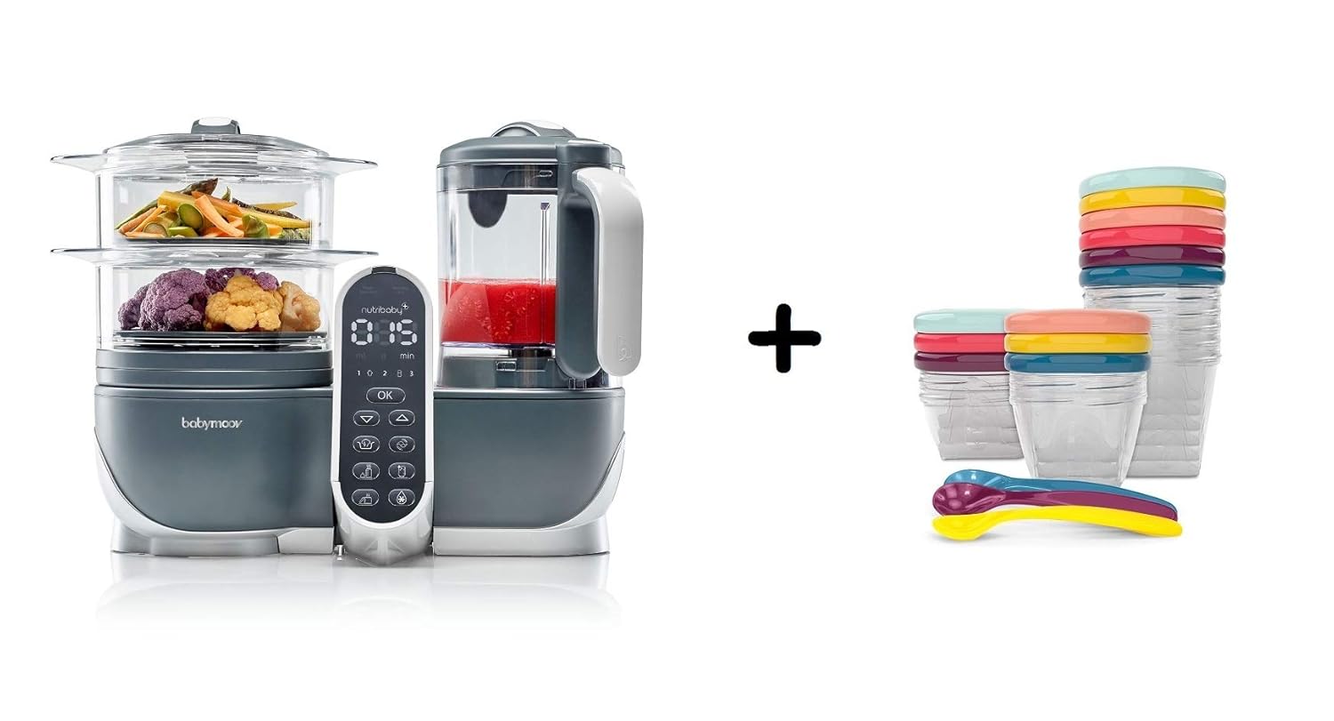 Babymoov Nutribaby Plus grau & Babybols XXL Multi-Set