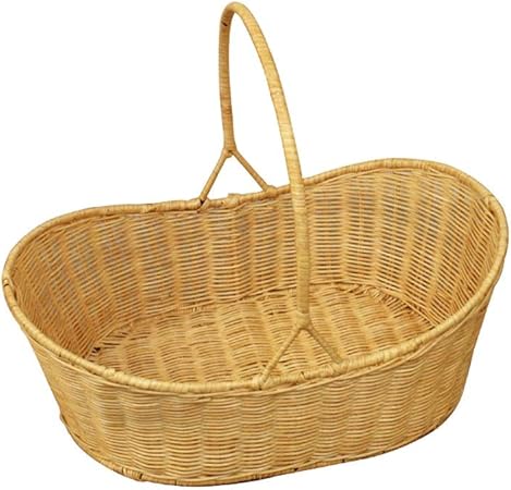 Amazon Com Picnic Basket Wicker Picnic Baskets With Handles Little Red Riding Hood Basket For Kids Hand Woven Wicker Great For Easter Basket Color Yellow Garden Outdoor