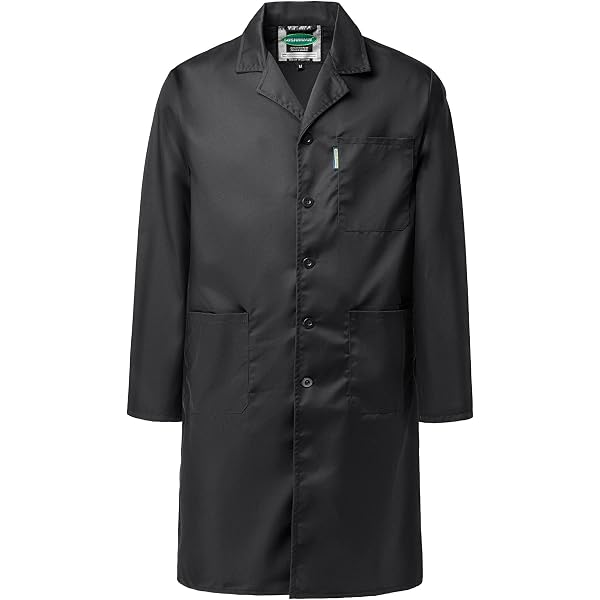 Amazon.com: Yukirtiq Lab Coat for Men Long Sleeve Mechanics Coats