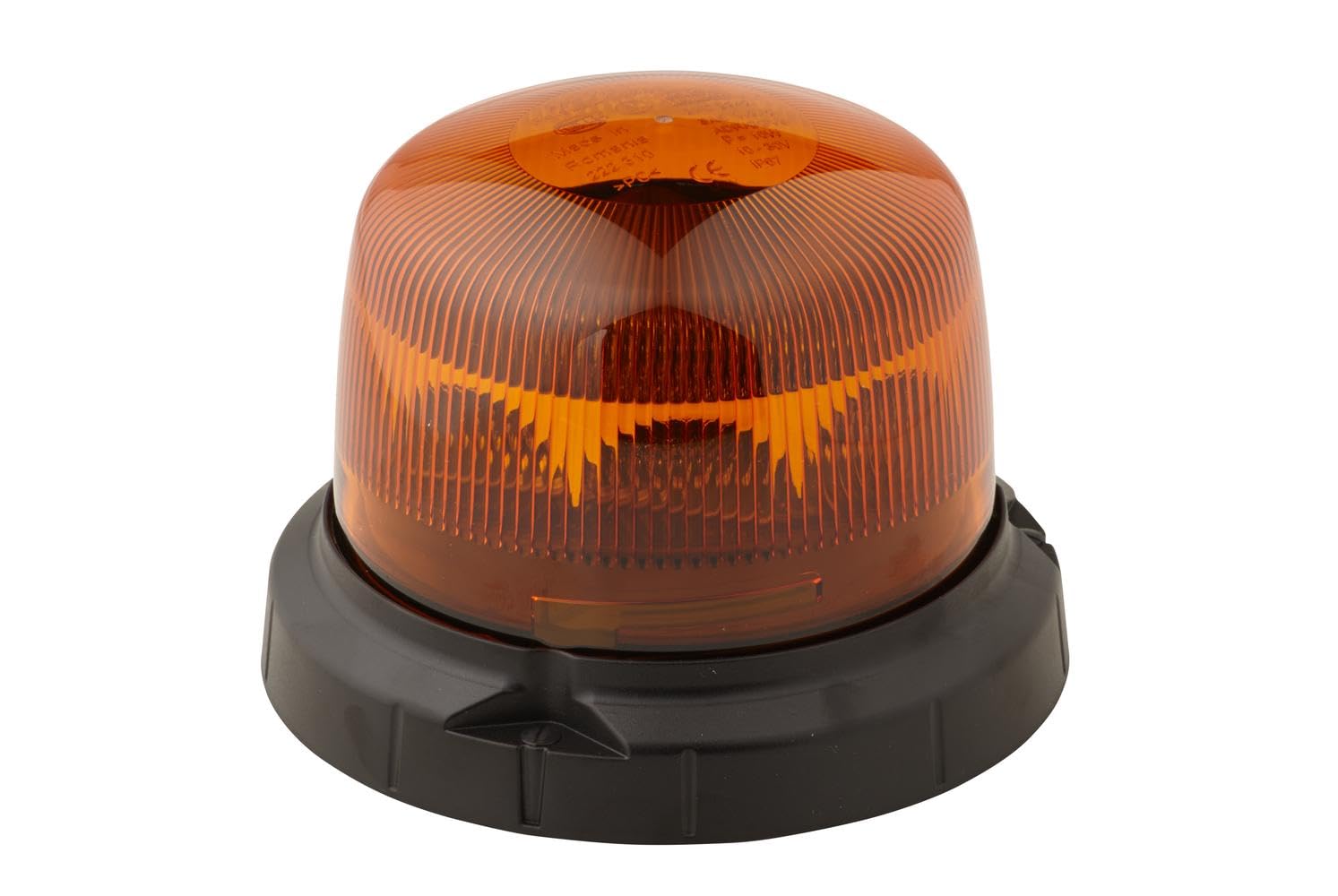 HELLA 2XD 013 979-001 LED-Strobe-type Beacon - RotaLED Compact - 12/24V - Yellow - Bolted - Cable: 150mm - Plug: Blade Terminal