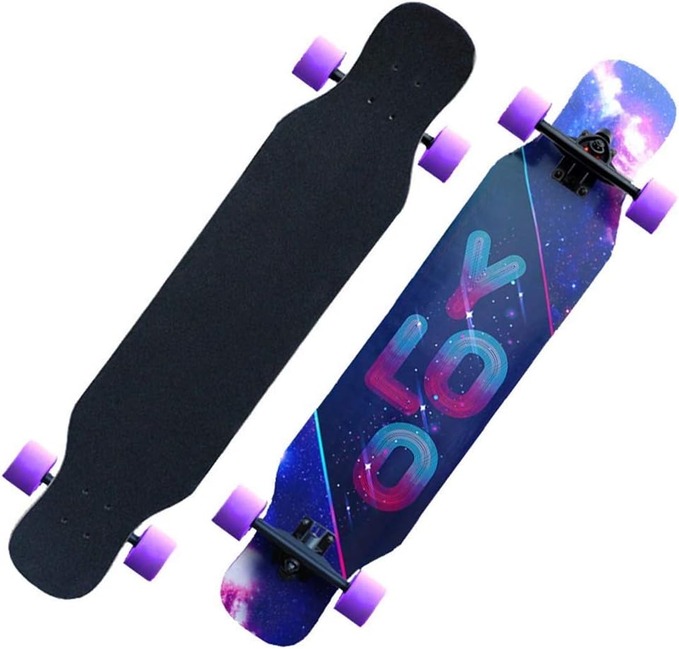 ZAIHW Freestyle Elite Drop Through Complete Longboard Cruiser for Beginners and Professionals The Best Gift