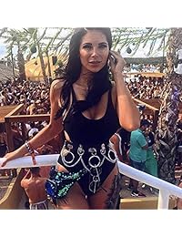 Victray Punk Leather Waist Chains Summer Beach Ring Body Chain Fashion Belly Belts Body Accessories...