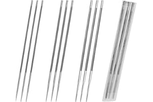 5/32 Inch Chain Saw File - 12-Pack Round Chainsaw Sharpener Files with Comfortable Non-Slip Handle for Efficient Chain Mainte