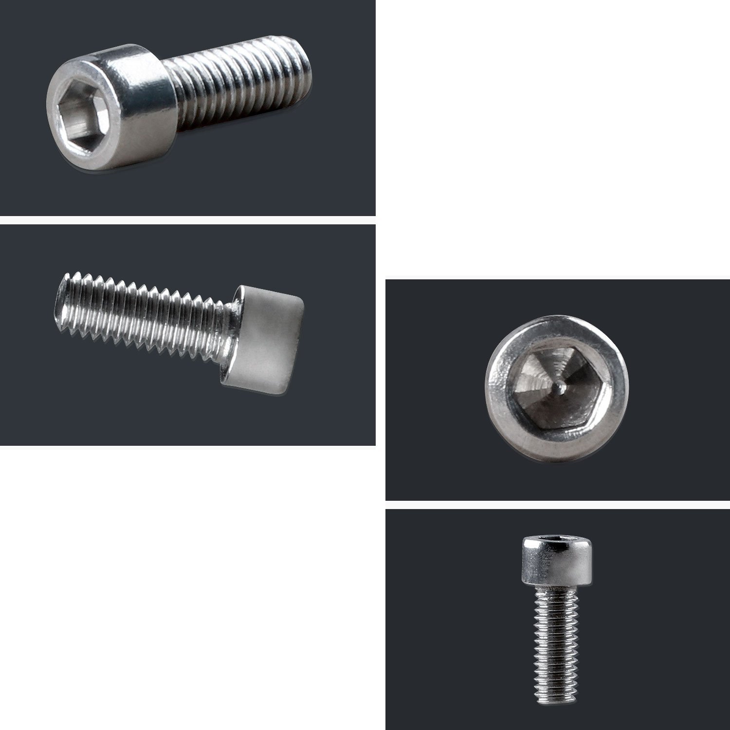 Aluminum Water Bottle Cage Bolts SILVER 4 No Rust Or Corrosion Anodized