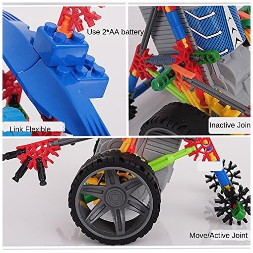 HAHAone [ Motorial Alien Robot ] Robotic Building Set Block Toy ,Battery Motor Operated,3D Puzzle Design Alien Primate Robot Figure for Kids and Adults , Sturdy Enough , 120 Parts(Elf Knights) - Image 4