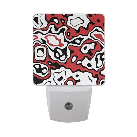 2pc Plug In Night Light Funky Camouflage Led Nightlight