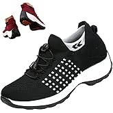 Women's Orthopedic Stretch Cushion Shoes Comfy Cloud Pro Breathable Mesh Sock Fashion Sneakers Wedge Running Footwear