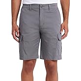 UNIONBAY Men's Relaxed Fit Flex Waist Cargo Short (Gray, 30)