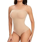 JOYSHAPER Strapless Shapewear Bodysuits for Women Tummy Control Bodysuit Thong Full Body Shaper