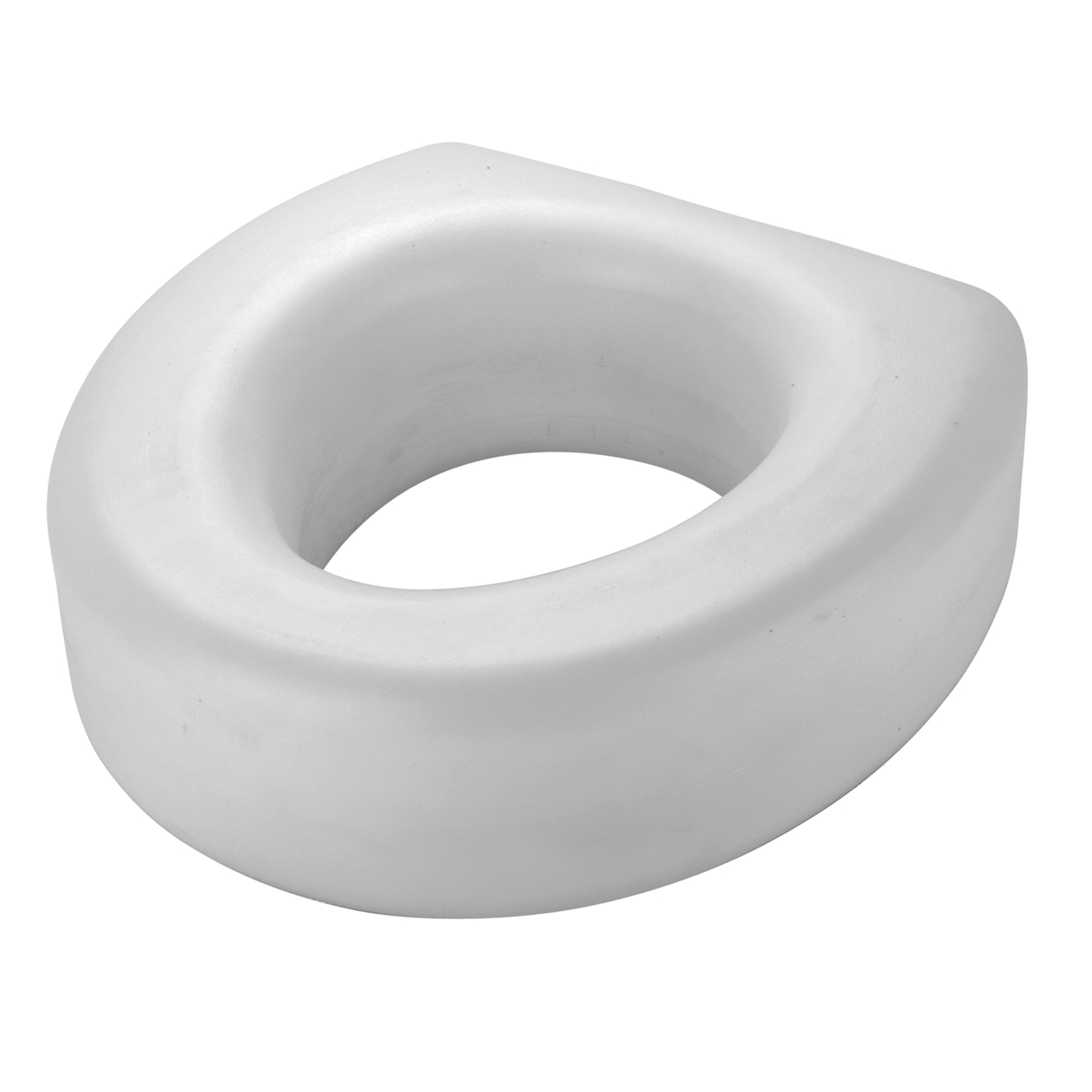 MSV Polyethylene Raised Toilet Seat, White