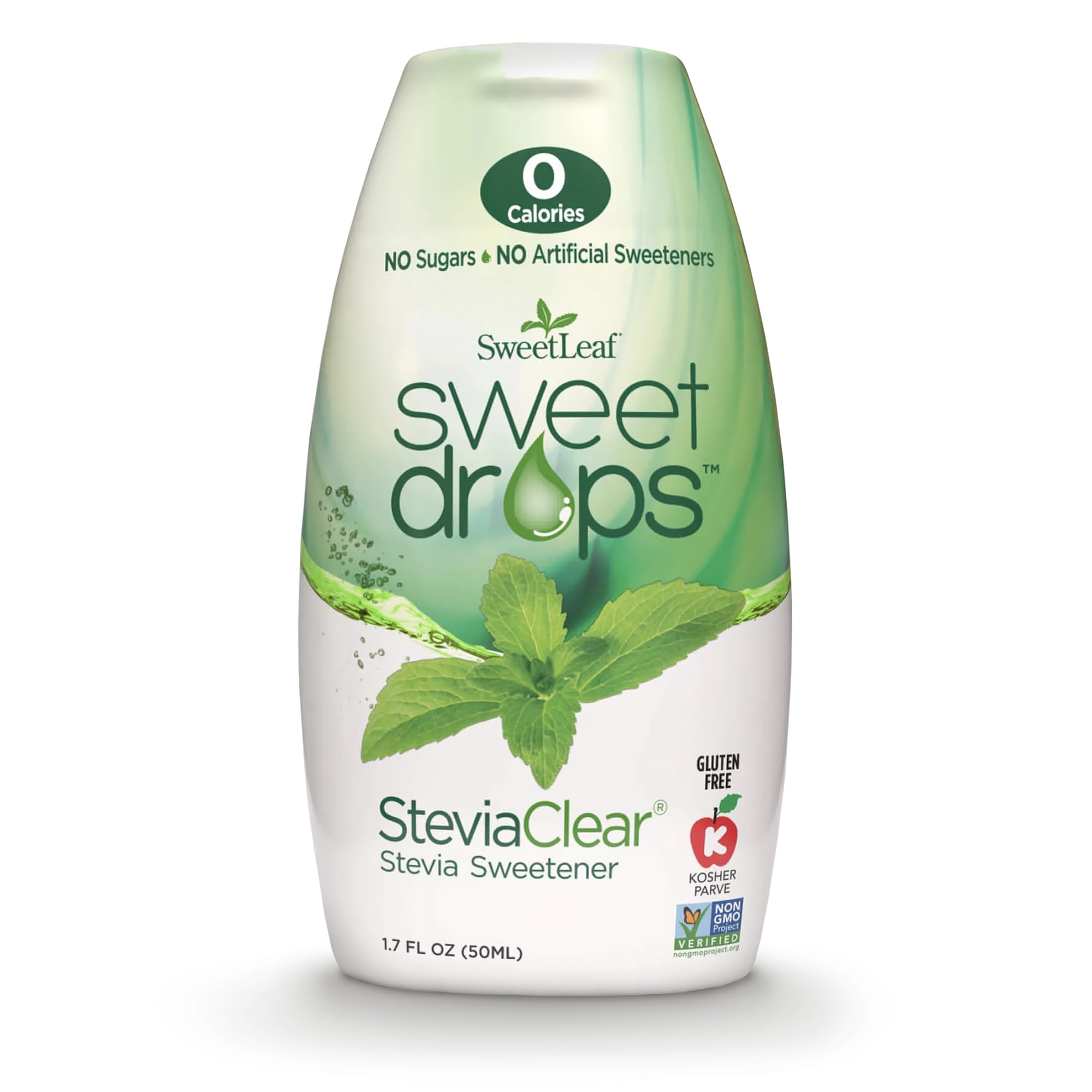 SweetLeaf Sweet Drops Liquid Stevia Sweetener, SteviaClear, 1.7 Ounce
