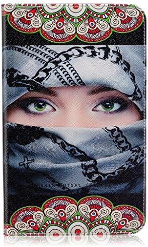 Galaxy Tab A 7.0 Book Case, Arab Girl Pattern Fashion Leather Flip Case with Card Holder Protective Case for Samsung Galaxy Tab A 7.0 Inch (SM-T280 / SM-T285)