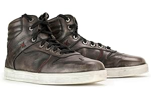 Milwaukee Leather MBM9152 Men's Black Leather High-Top Biker Riding Waterproof Shoes Reinforced w/Ankle Support - 12